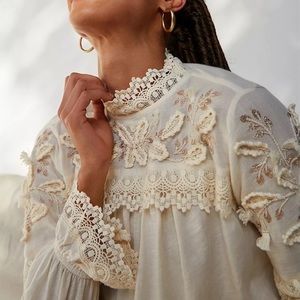 Anthropologie Jemma Lace Blouse
